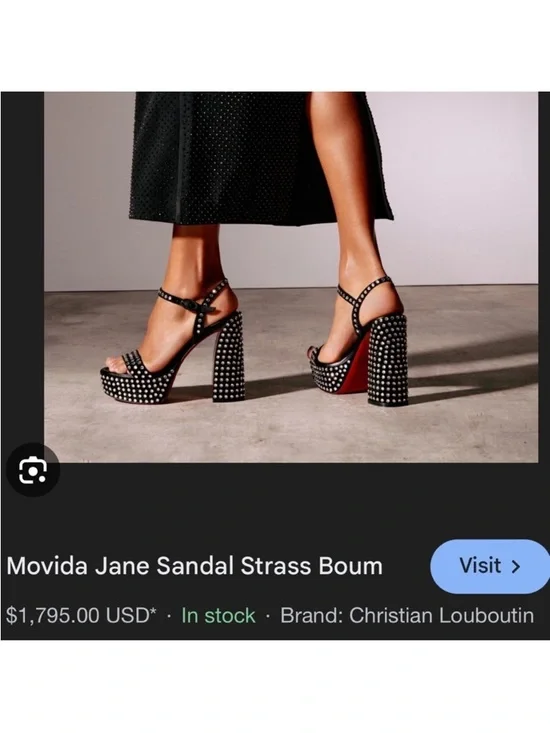 Christian Louboutin Movida
Jane Strass RETAIL 1,795 - Picture 2 of 11